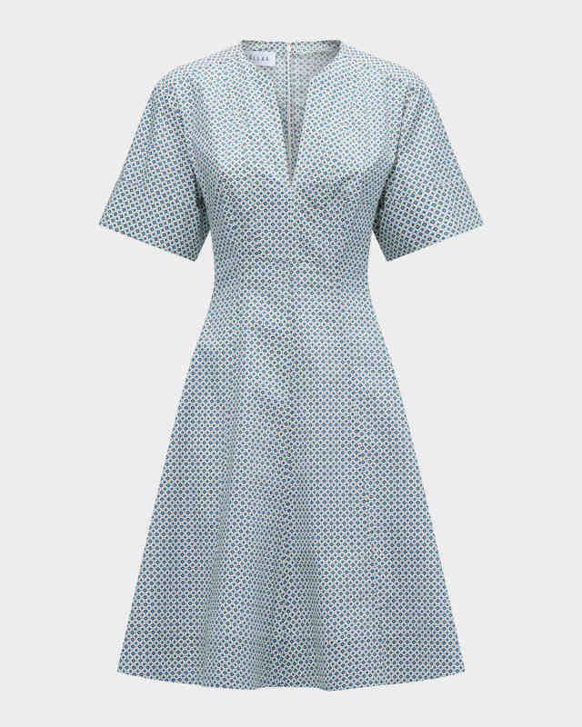 Sora Geometric-Print Mini Shirtdress